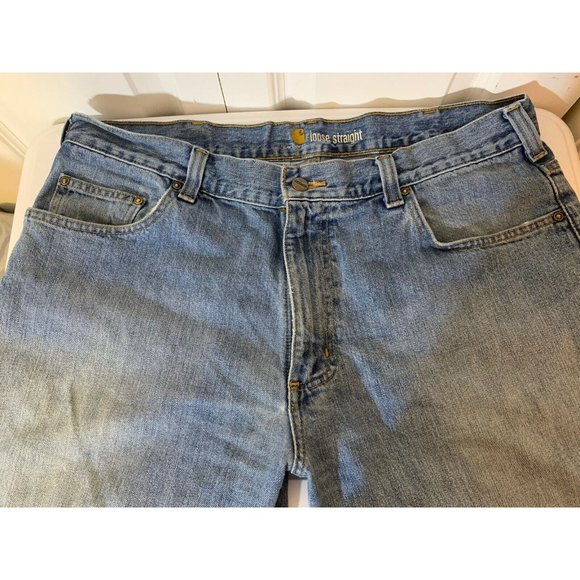 Carhartt Men’s Sz 36 X 34 Loose Original Fit Jeans Pants Blue - Picture 3 of 5
